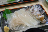 Squid sashimi