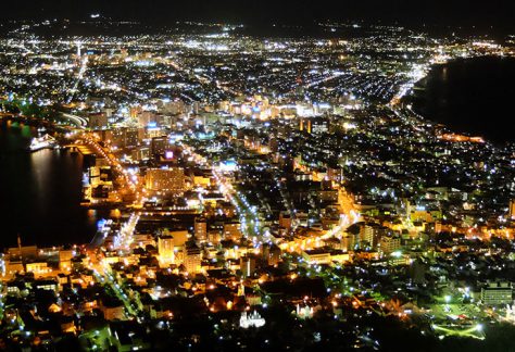 Night view from Mt. Hakodate