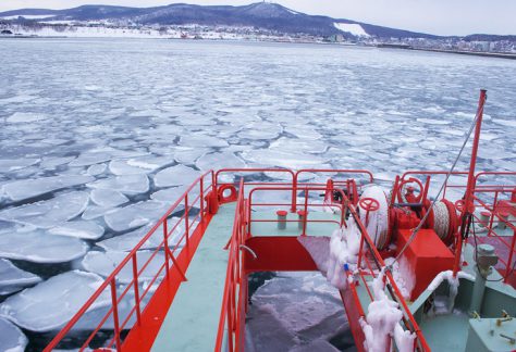Drift ice icebreaker ship ‘Garinko-go’