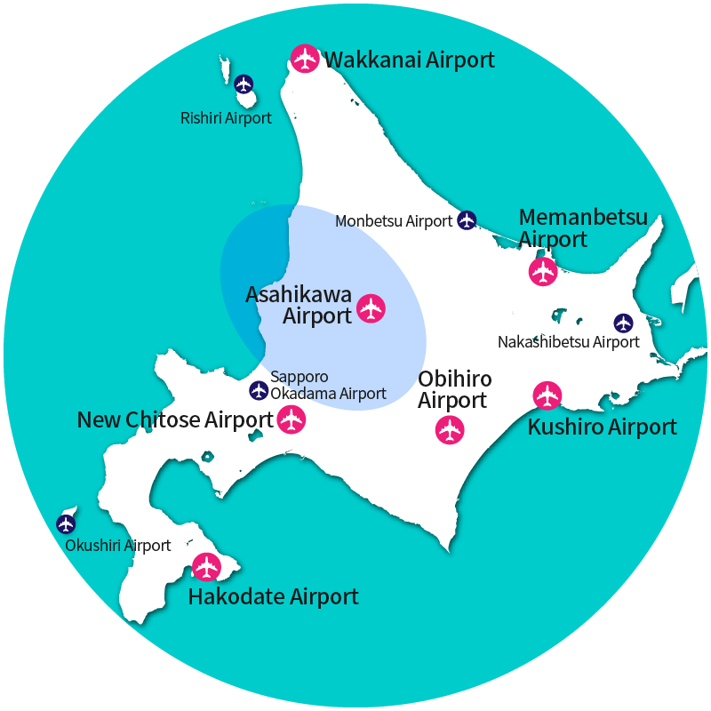 Asahikawa Airport Area Map