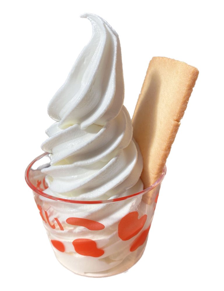 Ushi no Oppai Milk soft serve ice cream 400 yen