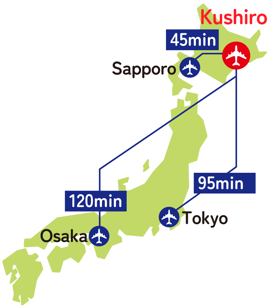 Flight time from Japan