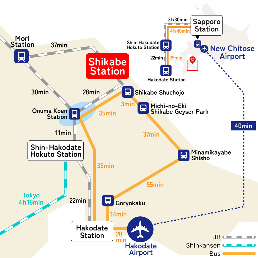 Shikabe Access MAP
