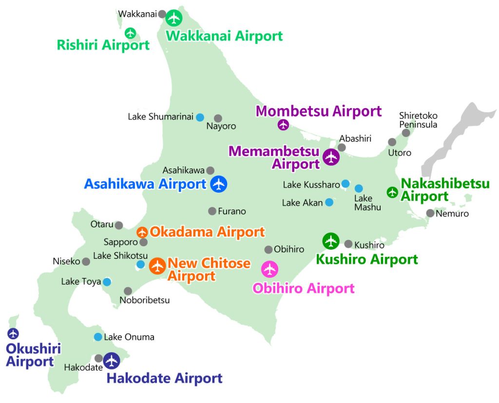 Airports in Hokkaido