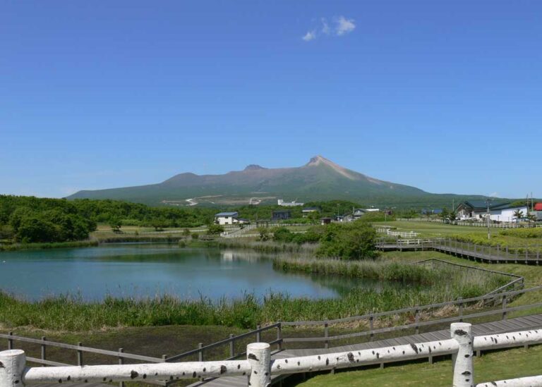 Komagatake (Mt. Komagatake) seen from Shikabe Town