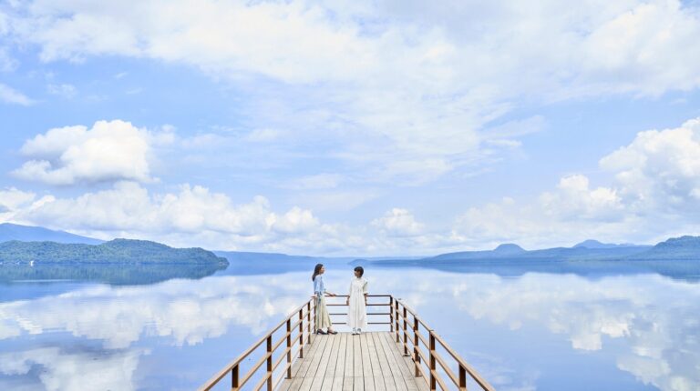 You can stay within Akan-Mashu National Park.