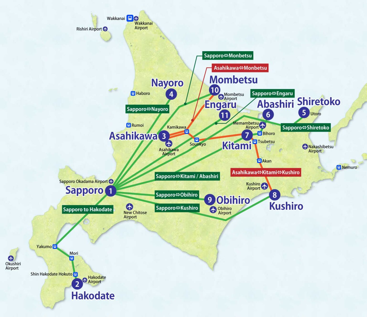 Hokkaido Intercity Express Bus Reservations