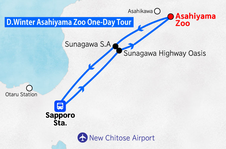Winter Asahiyama Zoo One-day tour