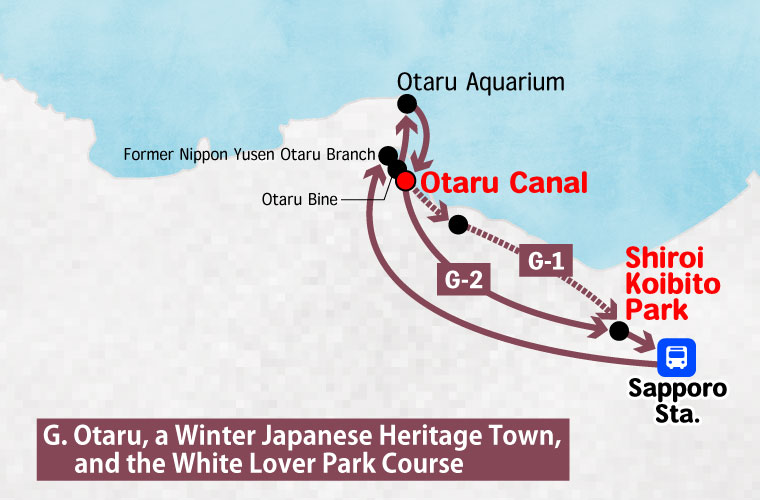 Otaru, the Japan Heritage City & Shiroi Koibito Park Course